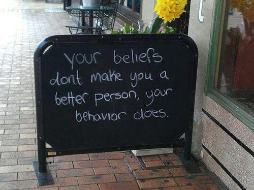 Beliefs and behaviour