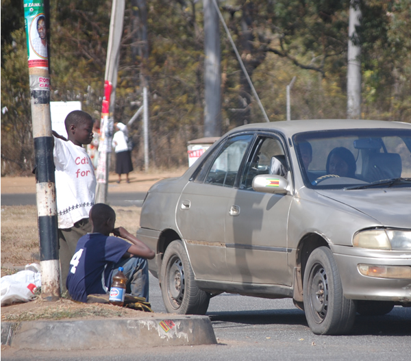 Street kids on election day