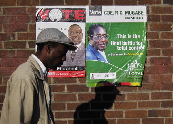 Getty Images - Zimbabwe 2008 Election Posters