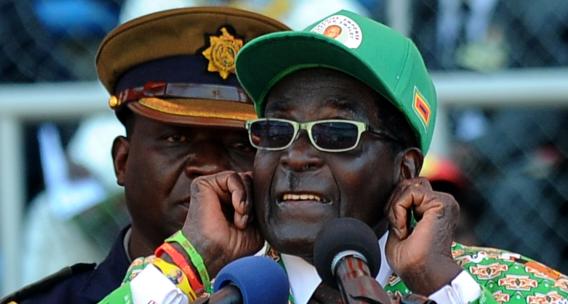 Mugabe at July 2013 Campaign Rally - Photo by ALEXANDER JOE/AFP/Getty Images