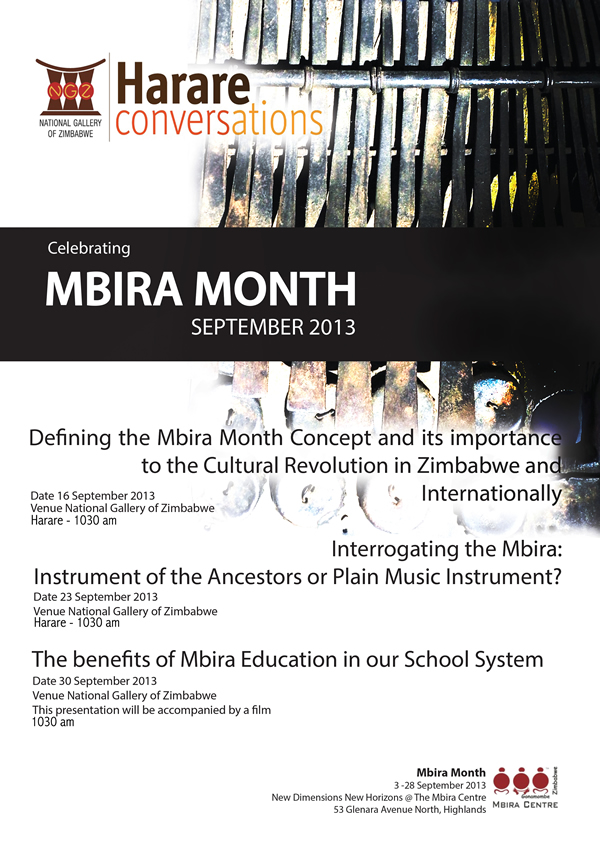 mbira month poster together